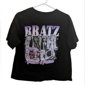 Bratz Passion 4 Fashion Graphic T Shirt Black Large Cloe Yasmin Sasha Jade